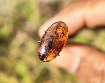 Imperial Topaz Cabochon - Natural Imperial Topaz Crystal - Golden Topaz - topaz crystal - healing crystal - imperial topaz pendant - ring