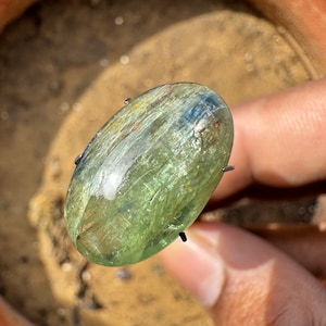 KYANITE Crystal - Green blue Kyanite Cabochon Crystal - Kyanite loose cabochon - healing crystals - kyanite pendant