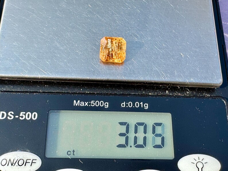 Imperial Topaz Cut - Natural Imperial Topaz Crystal - Golden Topaz - topaz crystal - healing crystal - imperial topaz pendant - ring image 5
