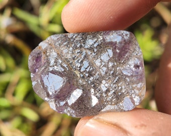 SUPER SEVEN QUARTZ Druzy Geode - Smoky, Amethyst, Cacoxenite, Rutile, Goethite and Lepidocrocite - melody quartz - Jewellery making