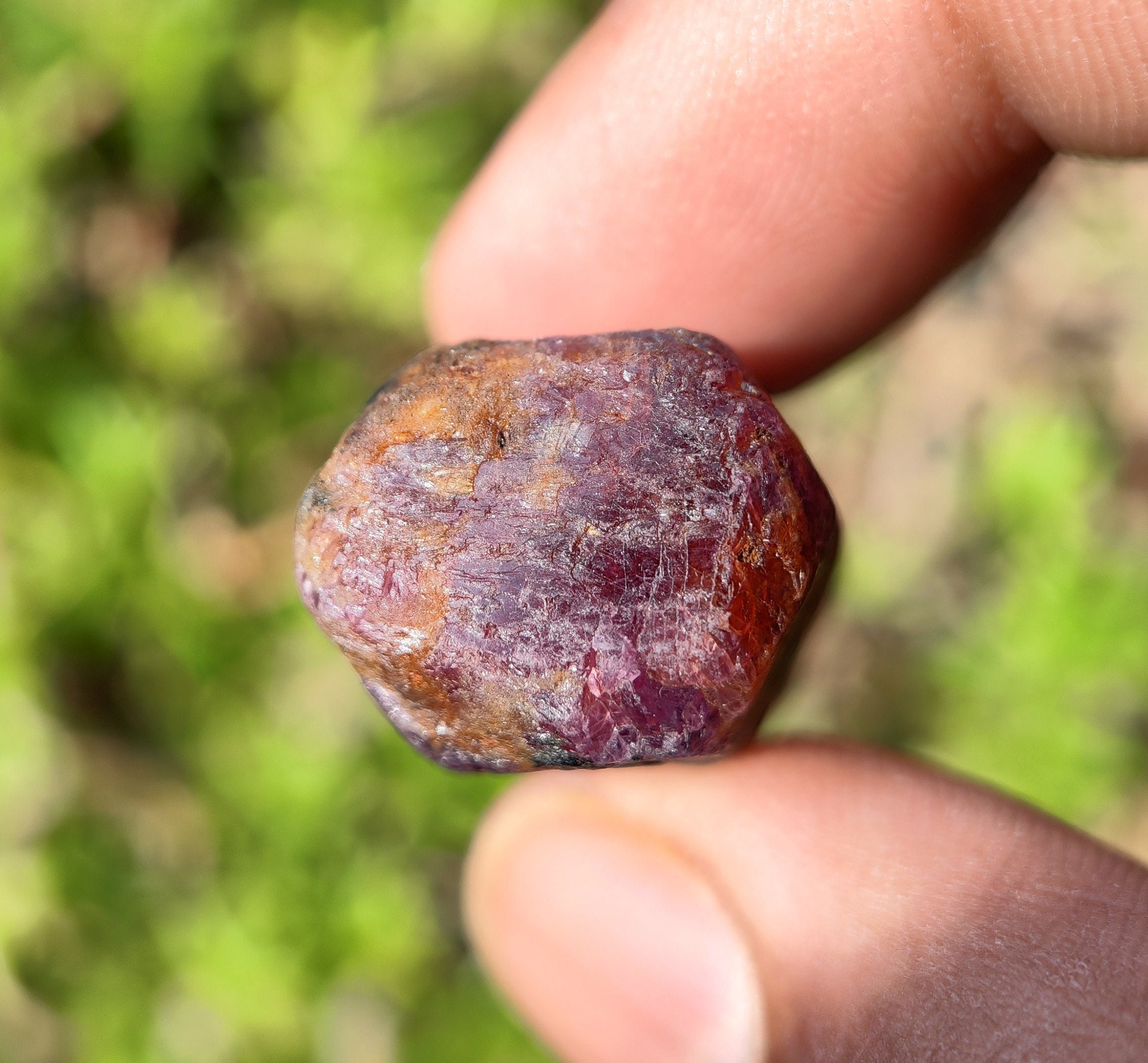 Rare ! Rubis Brut Rouge Pourpre De Madagascar De 3,62 Carats ★★ P424.135t