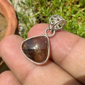 Andalusite Crystal Pendant - Andalusite cabochon - Chiastolite Trapiche - healing crystal - chiastolite Necklace