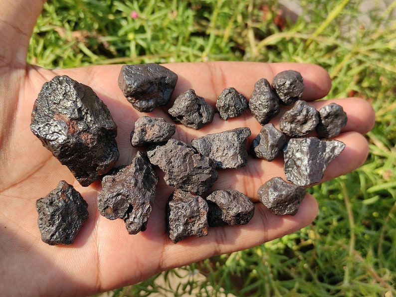 Campo Del Cielo Meteorite Iron nickel meteorite nuggets Stone from space mystic meteorite ore metaphysical crystal shooting stars image 3