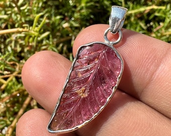 TOURMALINE Pendant - Rubellite tourmaline Necklace  - tourmaline crystal - tourmaline Charm - healing crystal - pink tourmaline