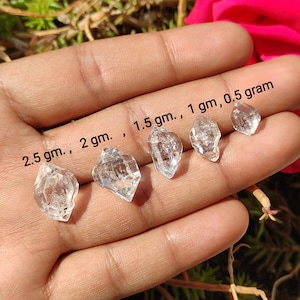 Herkimer Diamond Crystal - Double Terminated Herkimer diamond - Rainbow herkimer - Healing Aura Crystal - Wire Wrapping - house warming