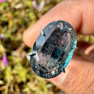 KYANIT Kristall - Seltener Teal blauer Kyanit Kristall Facettierter Kristall - Kyanit loser Cabochon - Heilkristalle - Kyanit Anhänger