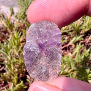 SUPER SEVEN QUARTZ Druzy Geode - Rauchquarz, Amethyst, Cacoxenit, Rutil, Goethit und Lepidocrocit - Melodienquarz - zur Schmuckherstellung