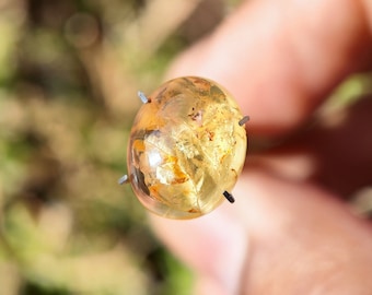 Imperial Topaz Cabochon - Natural Imperial Topaz Crystal - Golden Topaz - topaz crystal - healing crystal - imperial topaz pendant - ring