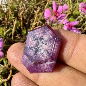 Trapiche RUBY - Flashy Star Ruby - Cristal rubis étoilé naturel - Rubis portal - Rubis - famille de cristaux de corindon image 9