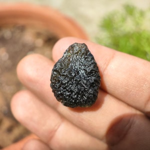Moldavite - Raw moldavite crystal - moldavite healing crystal - authentic moldavite - moldavite Czech republic - moldavite wire wrapped