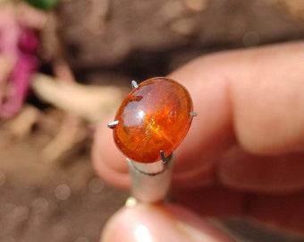 Orange KYANITE Crystal - Rare Orange Kyanite Cabochon Crystal - Kyanite loose cabochon - healing crystals - kyanite pendant, Orange kyanite