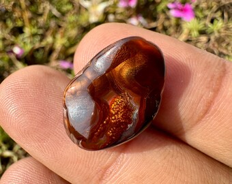 FIRE AGATE - Mexican Fire Agate Copper Fire Rare Fire Agate Loose