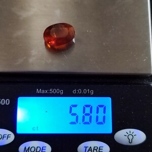 Orange KYANITkristall - Sällsynt orange kyanitfasetterad kristall - Kyanit lös cabochon - helande kristaller - kyanithänge - Orange kyanit bild 6