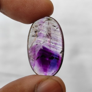 Amethyst Cabochon, lepidocrocite, hematite, Geothite Inclusions, Rare Super Seven Amethyst, Powerful healer, Geoethite in Amethyst, Brazil