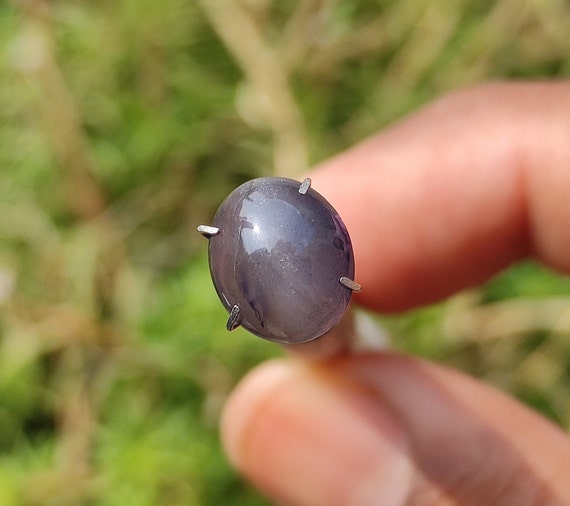 IOLITE Cat's eye Cabochon - Iolite cabochon - Cat's eye effect - pendant, Charms - karur kangayam