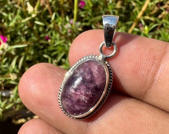 TOURMALINE Pendant - Rubellite tourmaline Necklace  - tourmaline crystal - tourmaline Charm - healing crystal - pink tourmaline