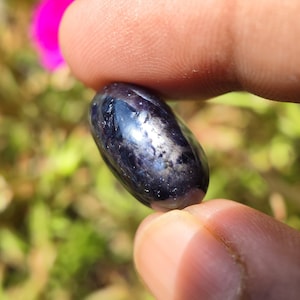 Iolite SUNSTONE Cats eye Cabochon - High Grade Sunstone Cats eye crystal - Sparkling Schiller sunstone cabochon with copper inclusions