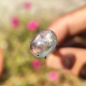 Rainbow Moss AQUAMARINE Cabochon Stone - Cats eye effect - Natural African aura Aquamarine crystal - Aquamarine gem for jewellery - Healing