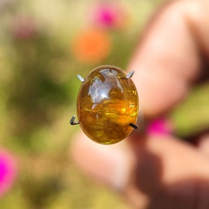 SPHENE Cabochon Gem - Titanite A very dispersive Lustrous Sphene - High energy Packed crystal - sphene ring - sphene pendant - titanite