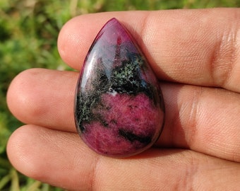 RUBY ZOISITE - Ruby zoisite cabochon - ruby zoisite crystal - ruby fuchsite - healing crystal - ruby zoisite pendant