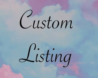 Custom listing for all kinds items like single stuff , jewellery making , and personalised work
