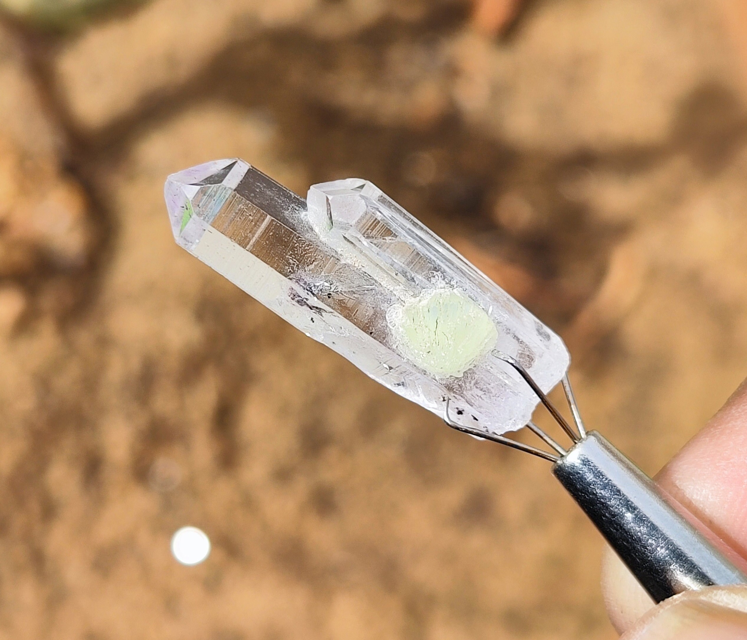 ハーキマーダイヤモンドクリスタル - 両終端ハーキマーダイヤモンド