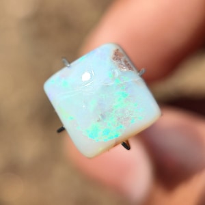 OPAL Cabochon - Natural Australian opal Crystal - Australian opal matrix opal - Australian opal cabochon - healing crystal