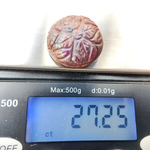 RUBINO - Cabochon di rubino - cristallo di rubino naturale - fornitura per la creazione di gioielli - rubino stellato - famiglia di cristalli di corindone - raro rubino modellato immagine 2