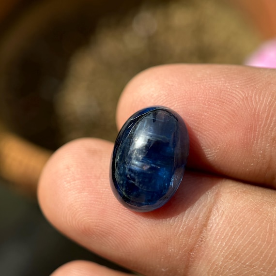 KYANITE Crystal - Rare Teal blue Kyanite Cabochon Crystal - Kyanite loose cabochon - healing crystals - kyanite pendant