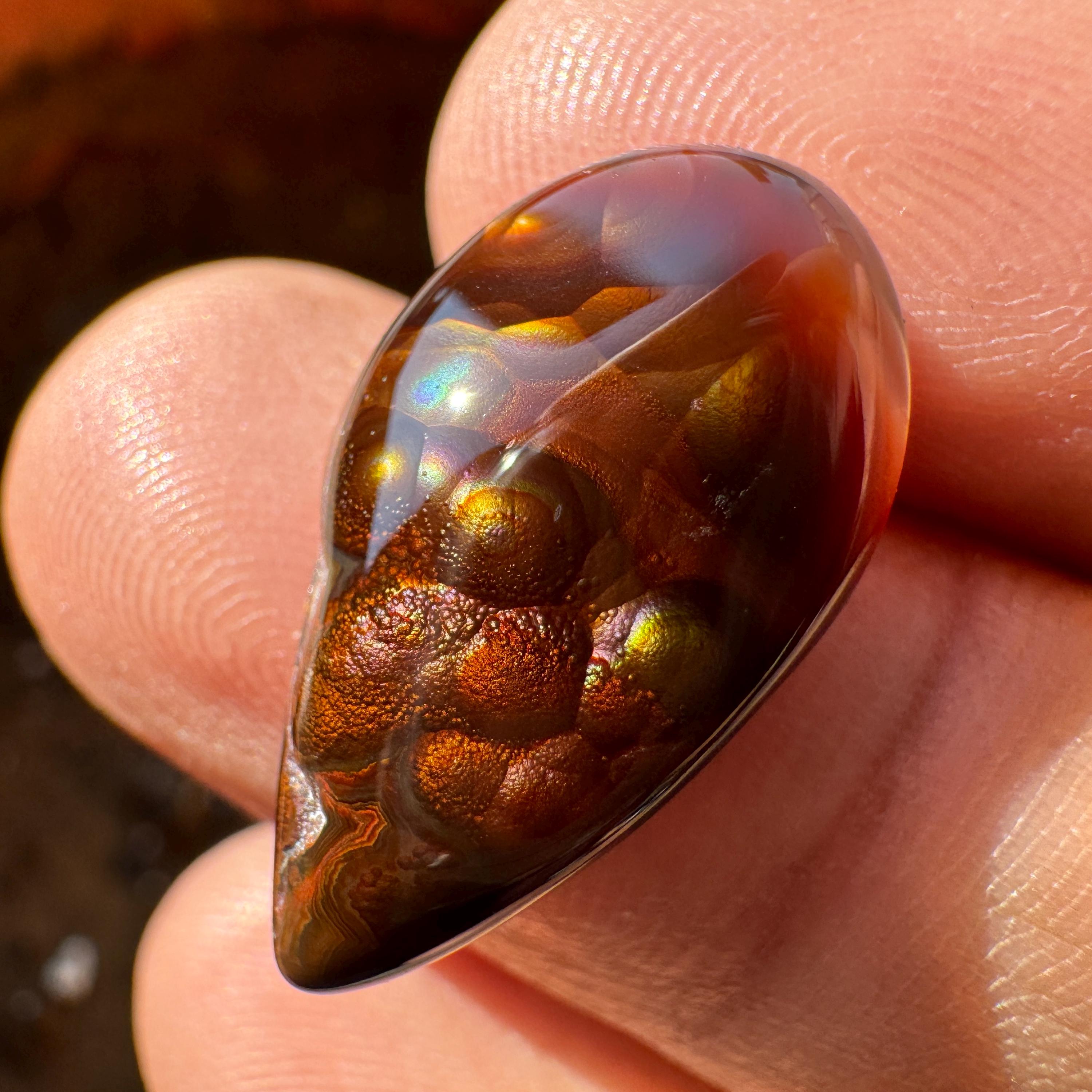 FIRE AGATE - Mexican Fire Agate Copper Fire Rare Fire Agate Loose