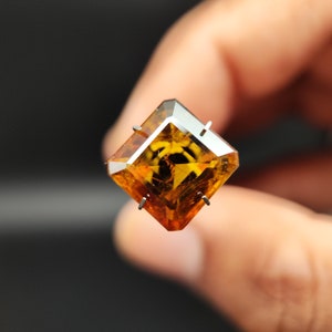 SPHENE Faceted Gem - Titanite A very dispersive Lustrous Sphene - High energy Packed crystal - sphene ring - sphene pendant - titanite