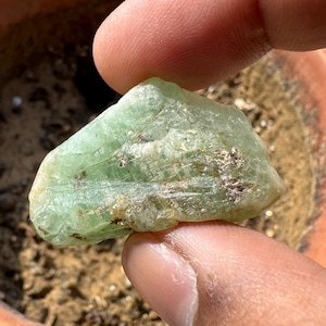 EMERALD in Crystal - Zambian raw emerald - Emerald in Matrix - emerald specimen - house warming  - wire wrapping - emerald crystal