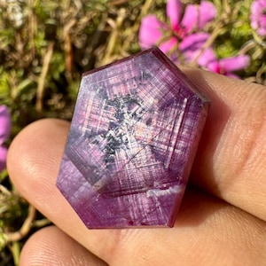Trapiche RUBY - Flashy Star Ruby - natural star Ruby crystal - Portal ruby - Ruby - corundum crystal family