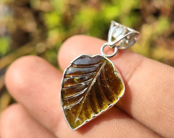 TOURMALINE Carved Pendant - Rubellite tourmaline Necklace  - tourmaline crystal - tourmaline Charm - healing crystal - pink tourmaline