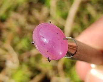 RUBY - Ruby cabochon - natural ruby crystal - jewellery making supply - star ruby - corundum crystal family - rare patterned ruby