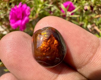 FIRE AGATE - Mexican Fire Agate copper fire rare fire agate loose stone for jewellery making