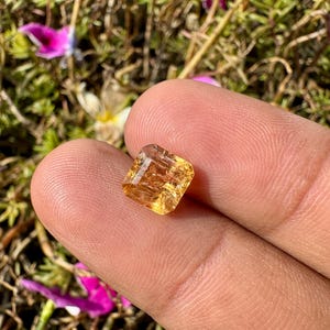 Imperial Topaz Cut - Natural Imperial Topaz Crystal - Golden Topaz - topaz crystal - healing crystal - imperial topaz pendant - ring image 4