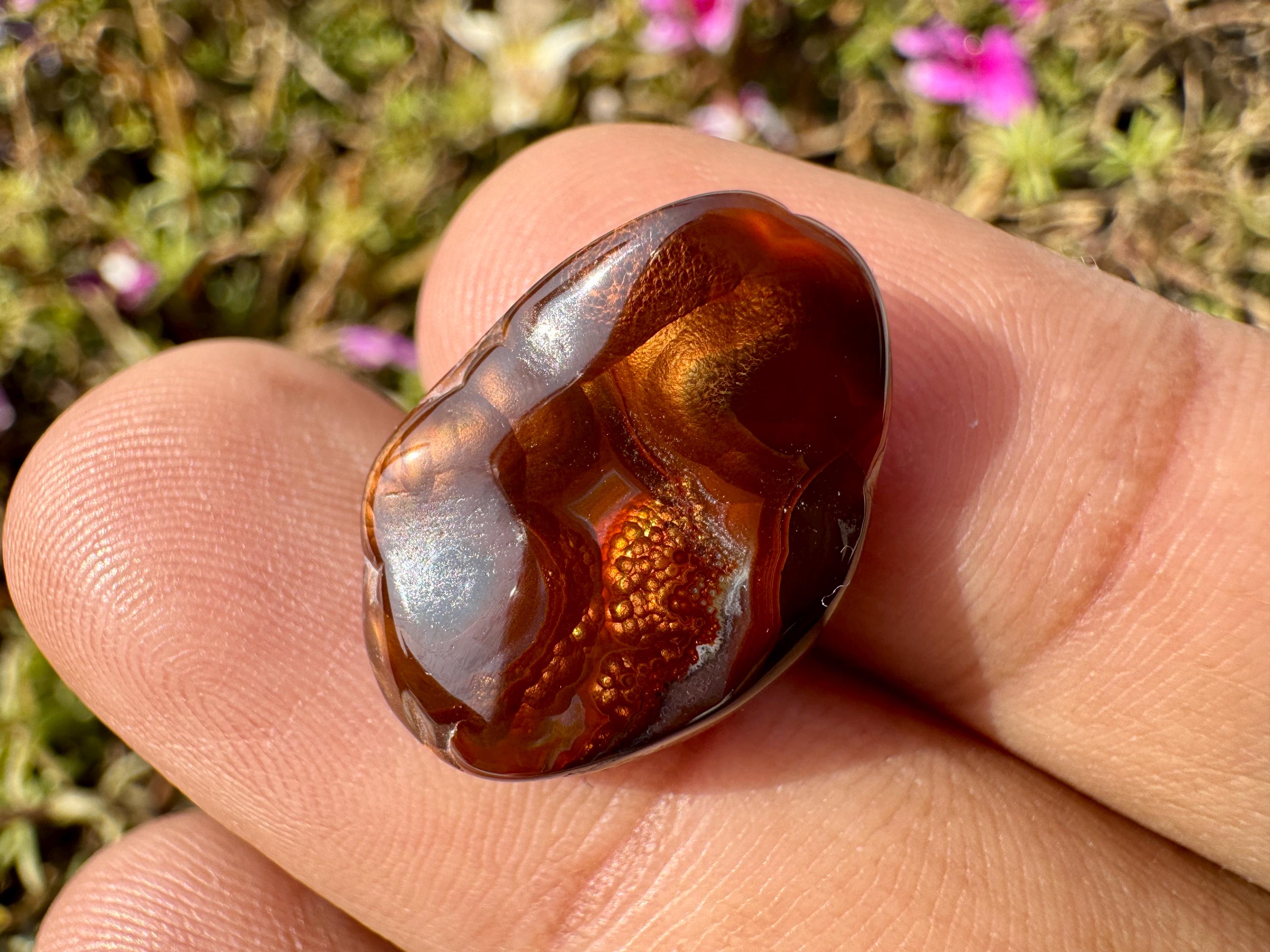 FIRE AGATE - Mexican Fire Agate Copper Fire Rare Fire Agate Loose