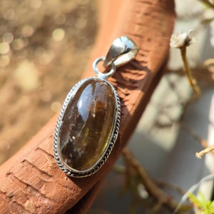 Andalusite Crystal Pendant - Andalusite cabochon - Chiastolite Trapiche - healing crystal - chiastolite Necklace
