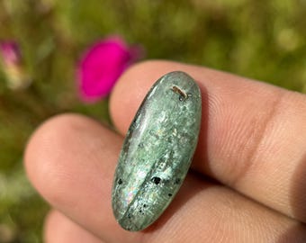 KYANITE Crystal - Green blue Kyanite Cabochon Crystal - Kyanite loose cabochon - healing crystals - kyanite pendant