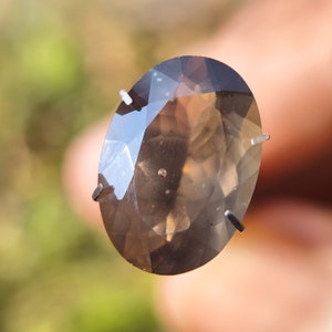 COLOMBIANITE, Cintamani Stone, Faceted Crystal - Oval - Obsidian, Tektite, Metaphysical, Rare Healing Crystals and Stones