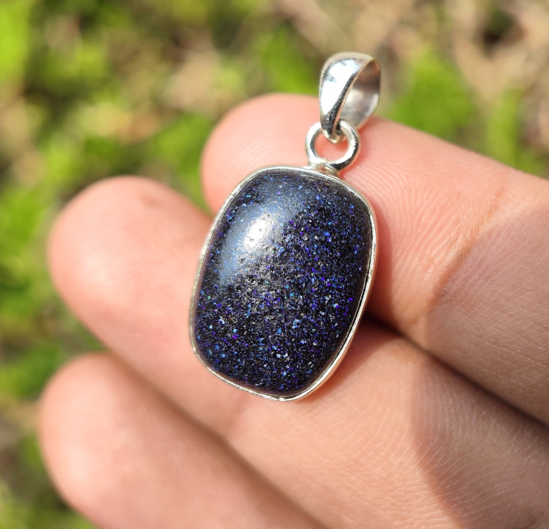 Andamooka Matrix Opal Pendant Black Matrix Opal Honduras Matrix Opal