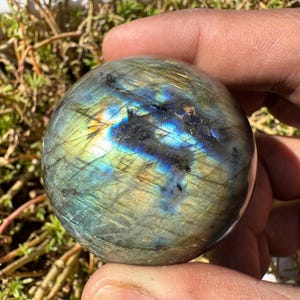 Mesmerizing Labradorite Sphere, Unique Crystal Ball for Spiritual Exploration