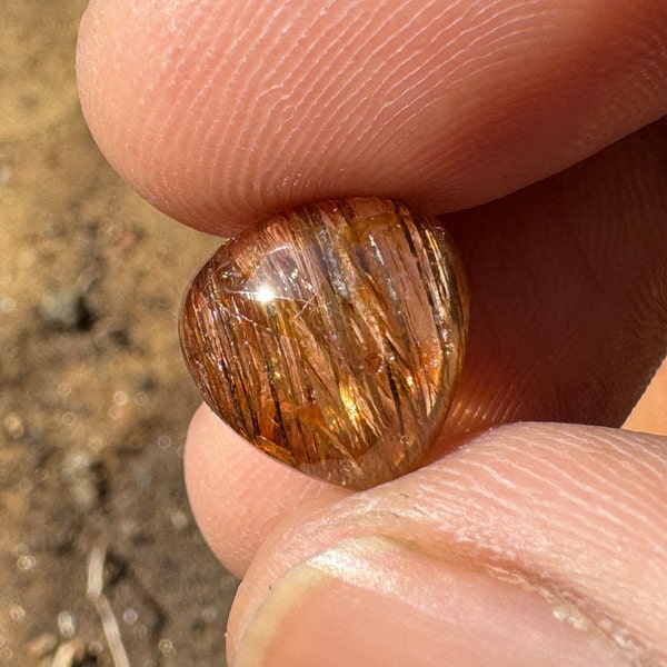 ANDALUSITE Crystal Cabochon - Andalusite cabochon - Chiastolite Trapiche - healing crystal - chiastolite pendant