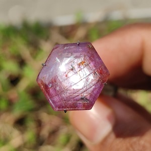 RUBY - Star ruby cabochon - natural star ruby crystal - jewellery making supply - star ruby - corundum crystal family