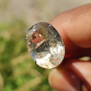 Confetti SUNSTONE - Sunstone crystal - Sunstone Lattice crystal cabochon - Sparkling Rainbow sunstone cabochon with copper inclusions