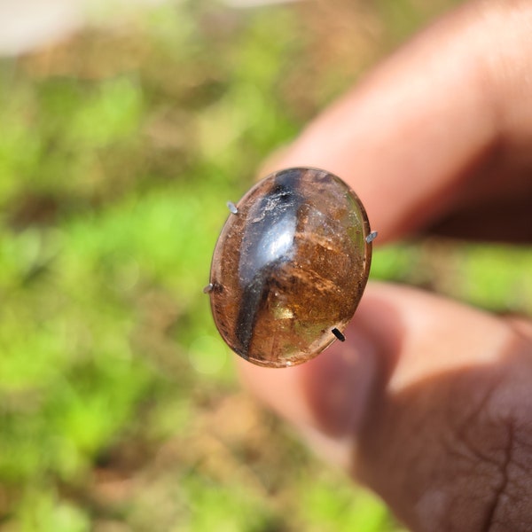 ANDALUSITE Crystal Cabochon - Andalusite cabochon - Chiastolite Trapiche - healing crystal - chiastolite pendant