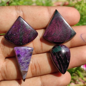 SUGILITE CABOCHON - Sugilite Crystal Stone - Sugilite cabochon pair - sugilite crystal cabochon - sugilite Manganese - sugilite pendant