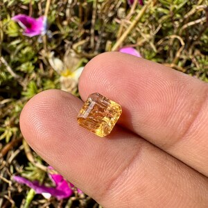 Imperial Topaz Cut - Natural Imperial Topaz Crystal - Golden Topaz - topaz crystal - healing crystal - imperial topaz pendant - ring image 3