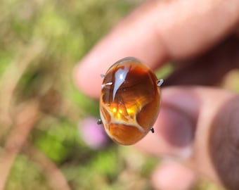 FIRE AGATE - Mexican Fire Agate copper fire rare fire agate loose stone for jewellery making